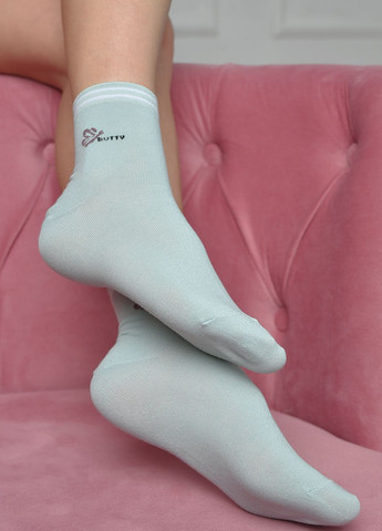 Шкарпетки жіночі стрейч м`ятного кольору розмір 36-41 Let's Shop (271665135)