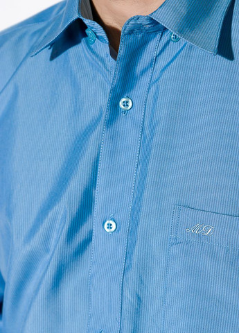 Голубой классическая рубашка однотонная Time of Style