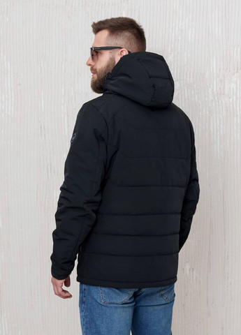 Черная демисезонная мужская весенняя куртка большого размера SK
