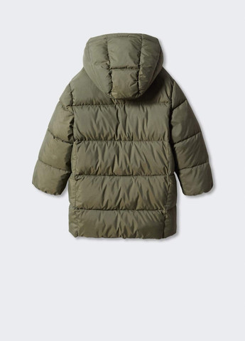 Оливкова (хакі) демісезонна демісезонна куртка для хлопчика 9003 140 см хакі 67415 Mango