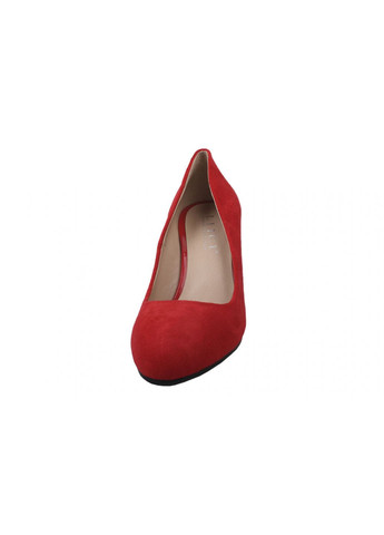 Туфли на каблуке женские эко замш, цвет красный LIICI
