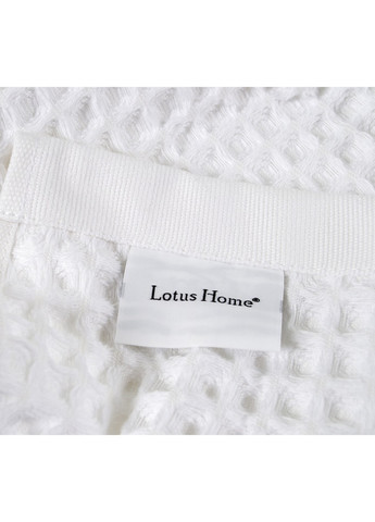 Lotus полотенце home - waffle white белый 70*140 однотонный белый производство - Турция