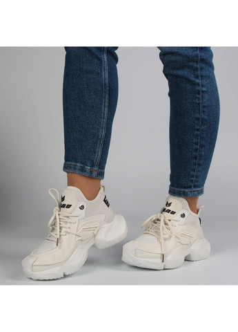 Белые демисезонные женские кроссовки 197143 Berisstini