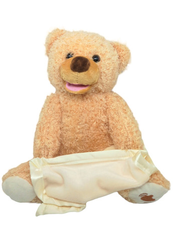 Ведмедик Пікабу розмовляє грає в хованки м'який плюшевий на батарейках ведмедик ведмідь рухається Peekaboo No Brand (266144789)