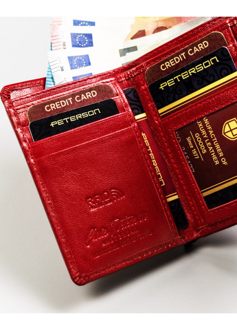 Кошелек женский кожаный PTN RD-17-GCL-Y-3874 RED (Красный) Peterson (270856398)