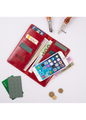 Кожаное портмоне Original WP-02-C19-1652-000 Красный Hi Art (268371736)