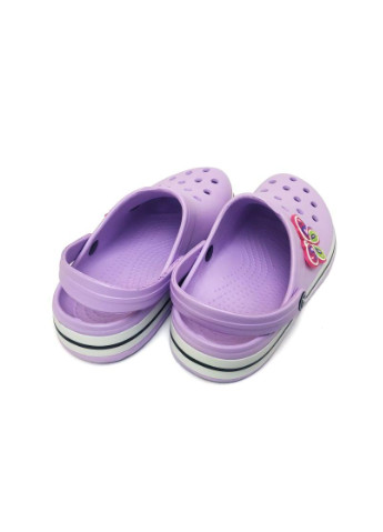 Кроксы детские для девочки фиолетовые сабо 3002-315 LuckLine (257108037)
