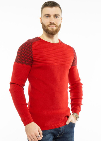 Бордовый зимний стильный мужской свитер (бордовый) Time of Style