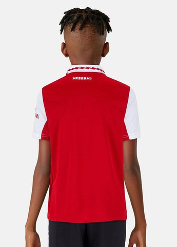 Красная детская футболка-поло для мальчика adidas