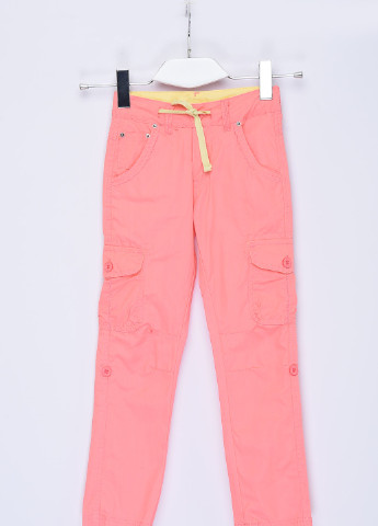 Штани дитячі дівчинка рожевого кольору котонові розмір 116 Let's Shop (256915236)