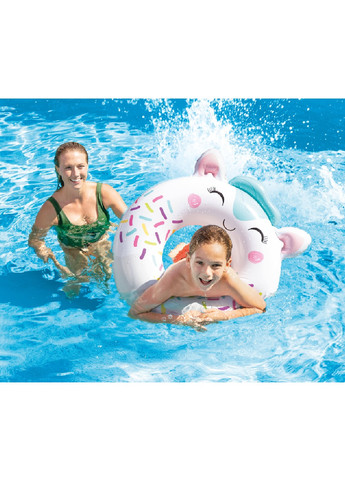 Надувной пляжный детский одноместный круг для плавания для детей от 8 лет 84х76 см (474518-Prob) Лама Unbranded (258630796)
