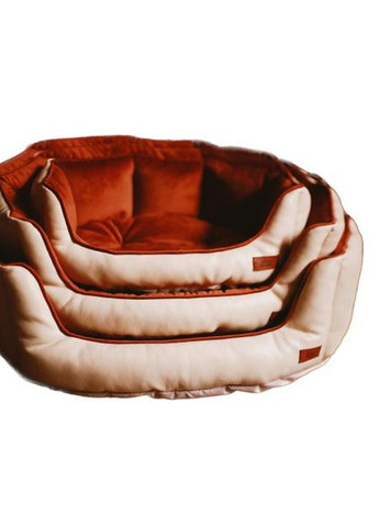 Лежак для собак та котів до 10 кг. Серія Карпати "Мушля" . Бежево-коричневий VseVporyadke (259500557)