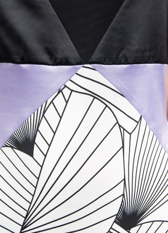 Комбинированное платье No Brand