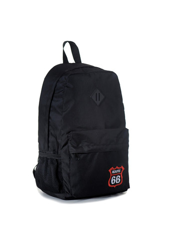 Молодіжний чорний спортивний рюкзак з міцної водонепроникної тканини повсякденний середній No Brand (258653606)