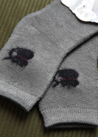 Шкарпетки дитячі махрові для хлопчика сірого кольору Let's Shop (269387495)