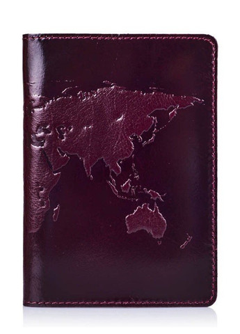 Шкіряна обкладинка на паспорт HiArt PC-01 World Map оливкова Оливковий Hi Art (268371587)