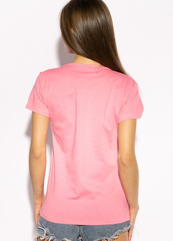 Рожева літня футболка жіноча з круглим вирізом (рожевий) Time of Style