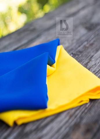 Державний вуличний прапор стяг України габардин із кишенею під флагшток KARMA (260766332)
