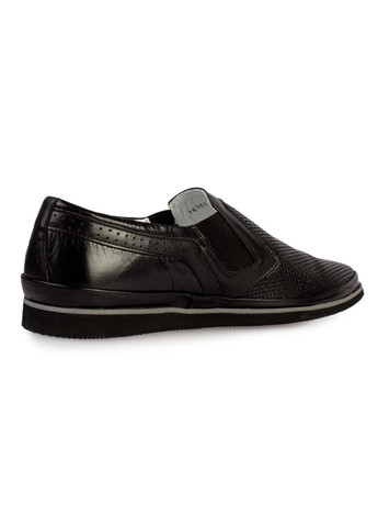 Черные повседневные туфли мужские бренда 9200120_(1) ModaMilano без шнурков