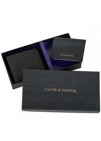 Чоловічий шкіряний гаманець і Картхолдер набір Smith & Canova 28652 (Black) Smith&Canova (261856400)