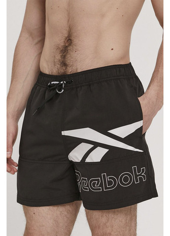 Мужские черные пляжные купальные шорты Reebok