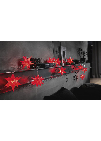 Светодиодная гирлянда 3d звезды 10 шт новогодний декор Livarno home (270830332)
