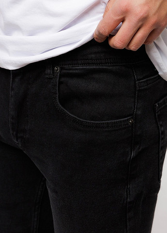 Чоловічі джинси слім колір чорний ЦБ-00219090 REDCODE (259498648)