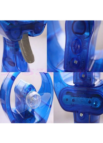 Ручной портативный компактный мини вентилятор с водой на батарейках с водяным распылением 27x9x7 см (474603-Prob) Синий Unbranded (259035823)
