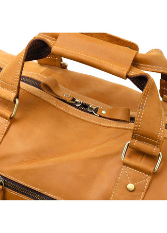 Вместительная дорожная сумка из натуральной винтажной кожи 22140 Светло-коричневая Vintage (267507124)