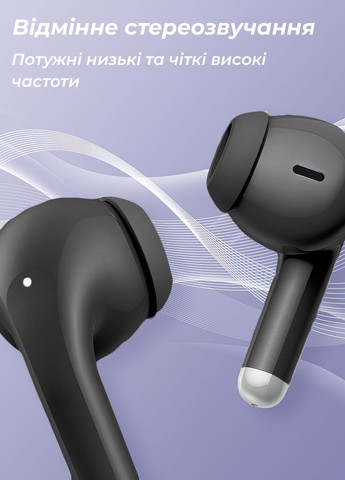 Безпровідні навушники LP40 Pro + кейс / Бездротові навушники з мікрофоном Bluetooth для Айфона та Андроїд Чорний Lenovo (259982303)
