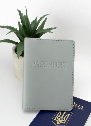 Обложка на паспорт кожаная женская HC-24 (серая) HandyCover (269267456)
