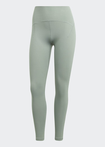 Зеленые демисезонные леггинсы yoga studio luxe 7/8 adidas