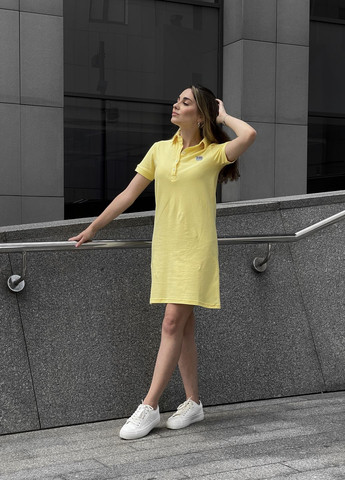 Жовтий кежуал сукня поло розмір xs колір жовтий поло Allocco однотонна