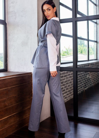 Женский костюм тройка цвет серый р.48/50 444551 New Trend (269005956)