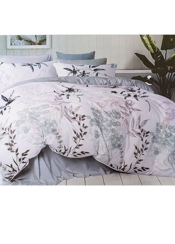 Комплект постельного белья с цветочным принтом полуторка Let's Shop (258047111)