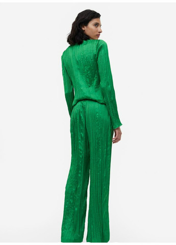 Жіночі широкі жаті штани (55618) XS Зелені H&M (258744216)