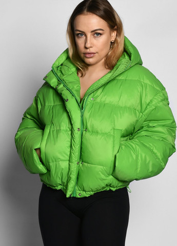 Салатовая демисезонная женская демисезонная куртка X-Woyz