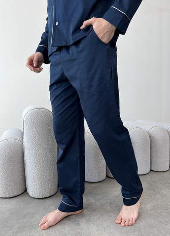 Пижама мужская из сатина (брюки+рубашка), Midnight Cosy (262453946)