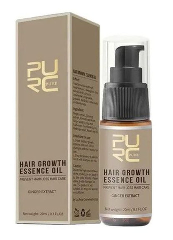 Есенція імбиру для швидкого росту волосся Pure Hair Growth Essence Oil 20мл PURC (266624349)