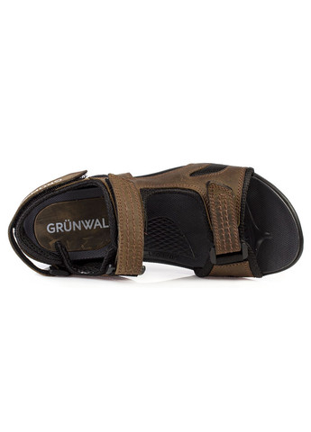 Коричневые повседневные сандалии подростковые для мальчиков бренда 7300063_(2) Grunwald на липучке