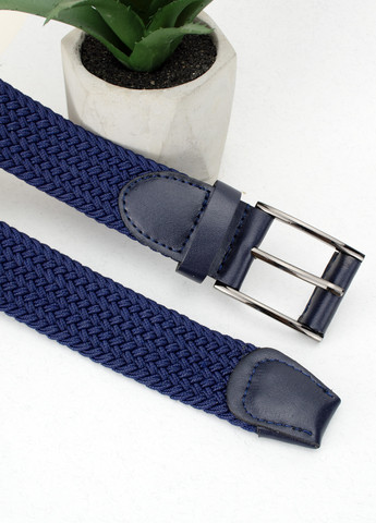 Ремінь-гумка чоловічий -35005 (110 см) синій плетений JK (261554952)