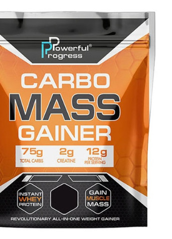 Carbo Mass Gainer 2000 g /20 servings/ Strawberry Powerful Progress (256777207)