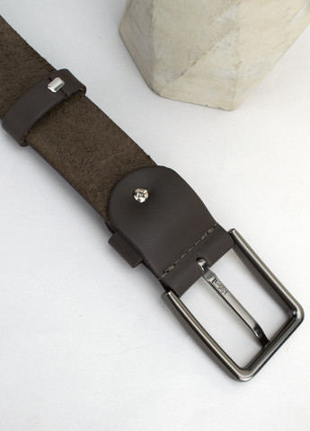 Ремінь чоловічий шкіряний HC-3462 D.brown (125 см) темно-коричневий класичний під штани HandyCover (265390861)