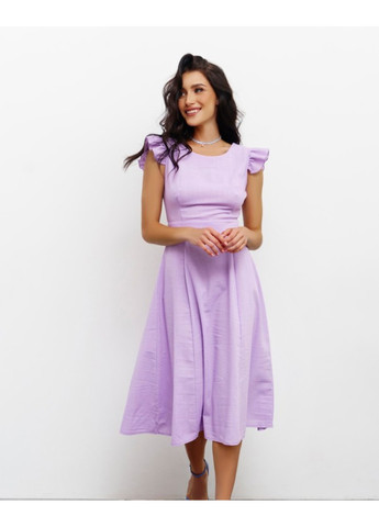 Фіолетова повсякденний сукня 12803 бузковий ISSA PLUS