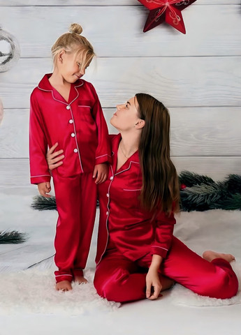 Красная всесезон пижама классика kids рубашка + брюки Lavlia
