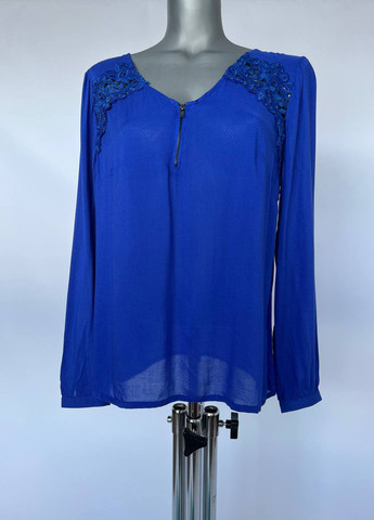 Синяя демисезонная блуза Naf Naf