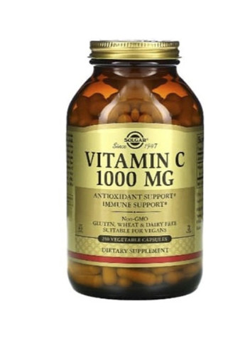 Vitamin C 1000 mg 250 Veg Caps Solgar (256725116)