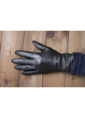 Перчатки женские чёрные кожаные сенсорные 948s2 M Shust Gloves (261486901)