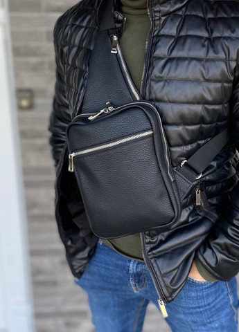 Нагрудна чоловіча сумка слінг з кобурою еко шкіра Tactica Pro Flotar No Brand (258402454)