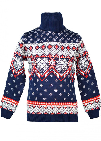Синій зимовий светри светр сніжинки (снежинки)17200-706 Lemanta
